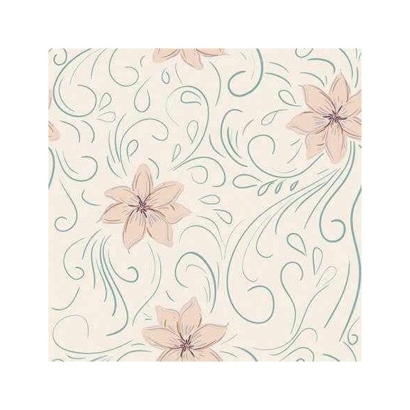 Papel de Parede Adesivo Arabesco Floral  191447462
