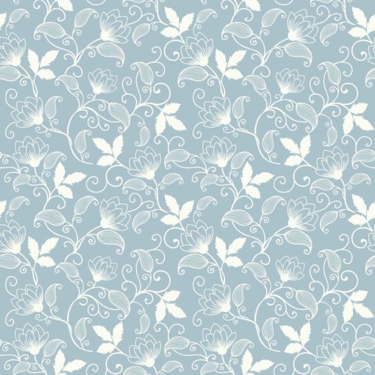 Papel de Parede Adesivo Arabesco Floral N02275