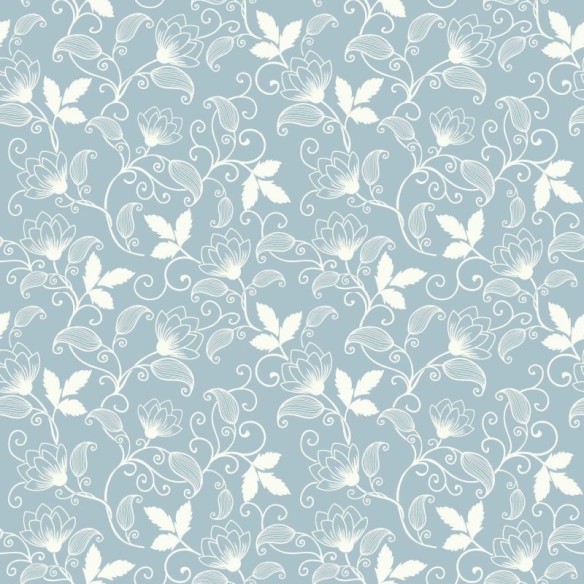Papel de Parede Adesivo Arabesco Floral N02275