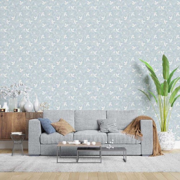 Papel de Parede Adesivo Arabesco Floral N02275