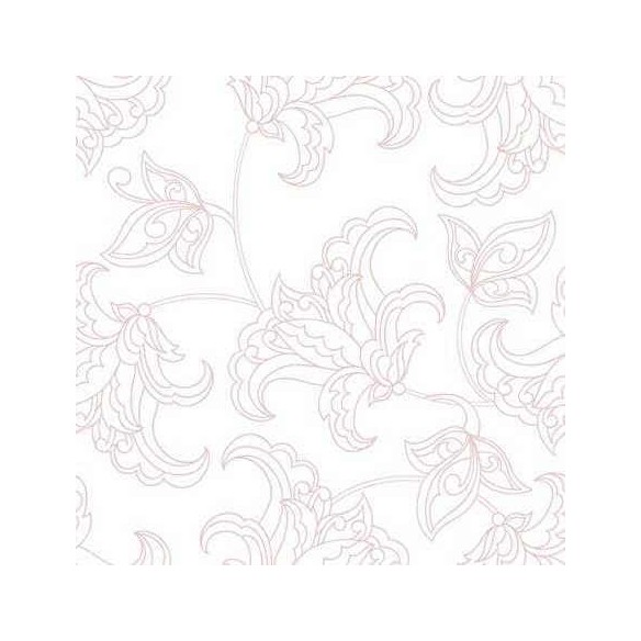 Papel de Parede Adesivo Arabesco Floral Rosa 388311088