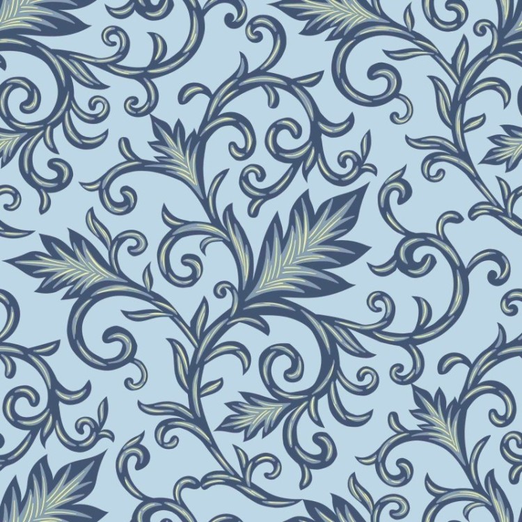 Papel de Parede Adesivo Arabesco Folha N02137