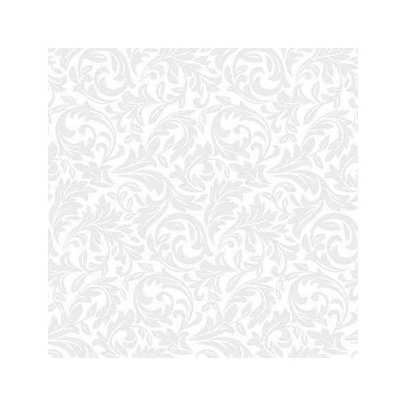 Papel de Parede Adesivo Arabesco Folhas Cinza 236765851