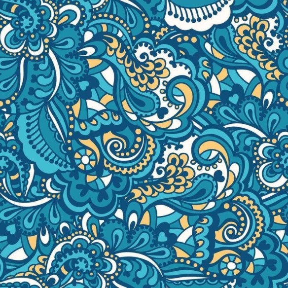 Papel de Parede Adesivo Arabesco Indiano N02013