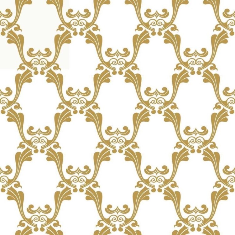 Papel de Parede Adesivo Arabesco Neutro e...