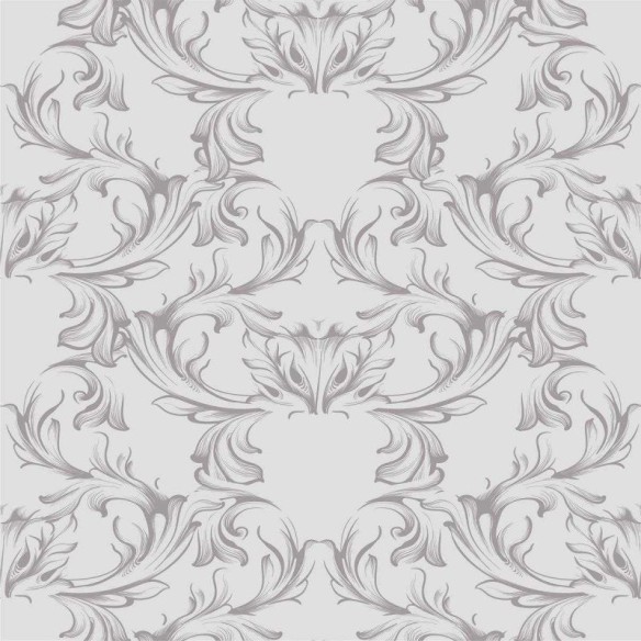 Papel de Parede Adesivo Arabesco Preto e Branco N04149
