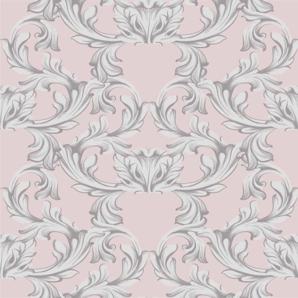 Papel de Parede Adesivo Arabesco Rosa N04146