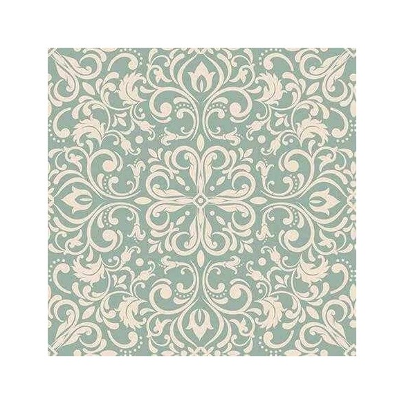 Papel de Parede Adesivo Arabesco Vintage Verde 441282706