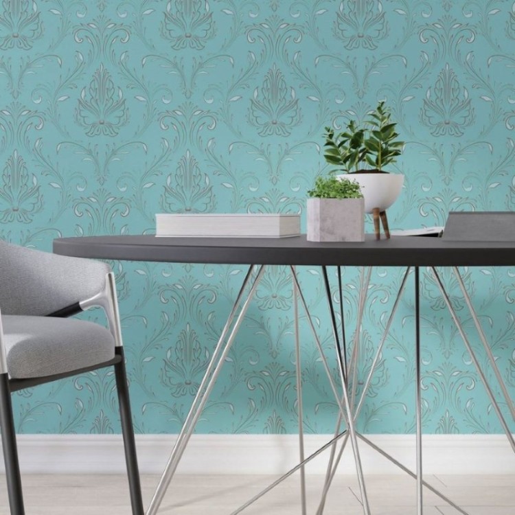 Papel de Parede Adesivo Arabescos Clássico N013271