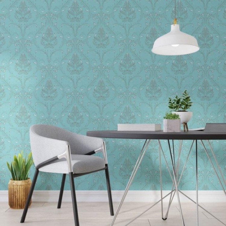 Papel de Parede Adesivo Arabescos Clássico N013271