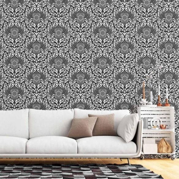 Papel de Parede Adesivo Arabescos Classico N015035