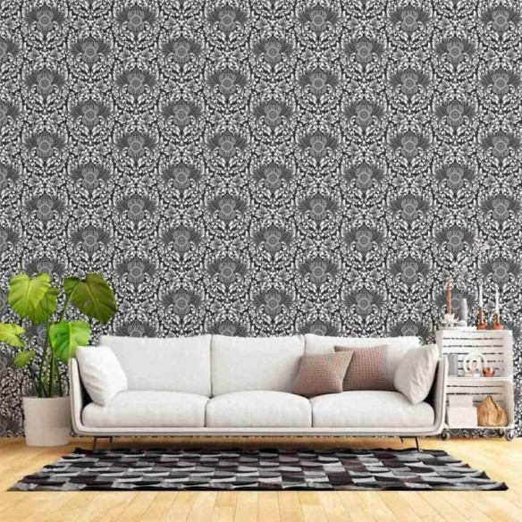 Papel de Parede Adesivo Arabescos Classico N015035