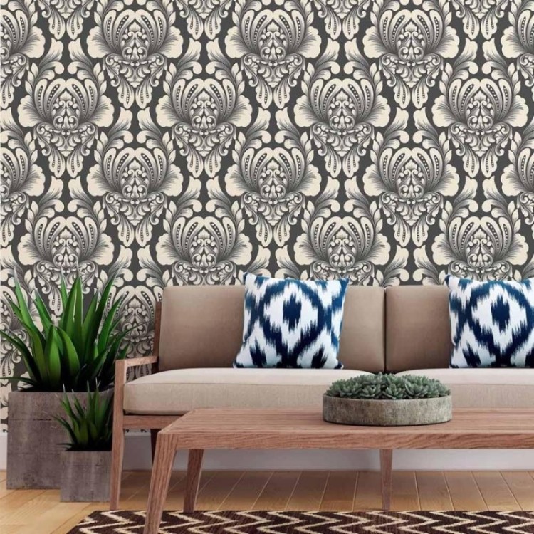 Papel de Parede Adesivo Arabescos Classico N015194