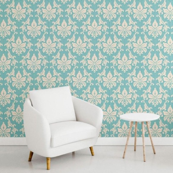 Papel de Parede Adesivo Arabescos Floral N011005
