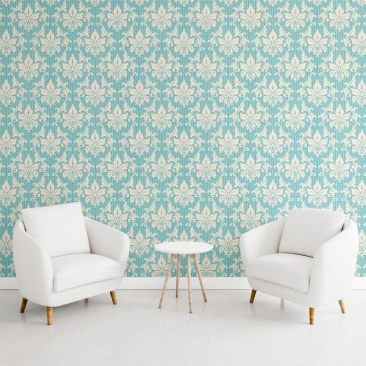 Papel de Parede Adesivo Arabescos Floral N011005