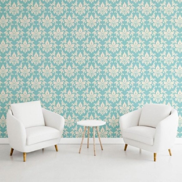 Papel de Parede Adesivo Arabescos Floral N011005