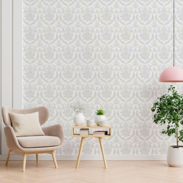 Papel de Parede Adesivo Arabescos Floral N012136