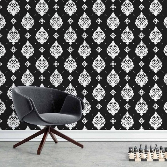 Papel de Parede Adesivo Arabescos N015036