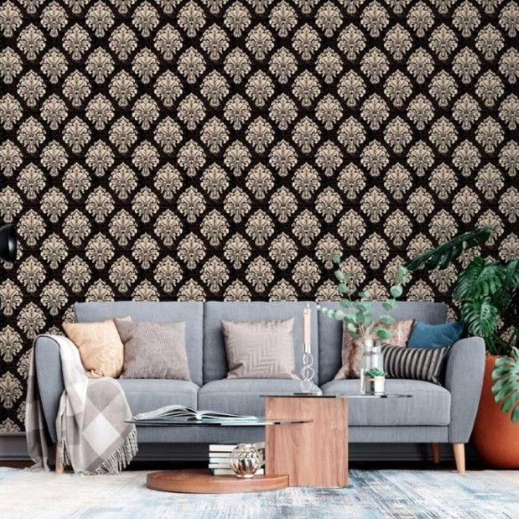 Papel de Parede Adesivo Arabescos Royal Baroque N013268