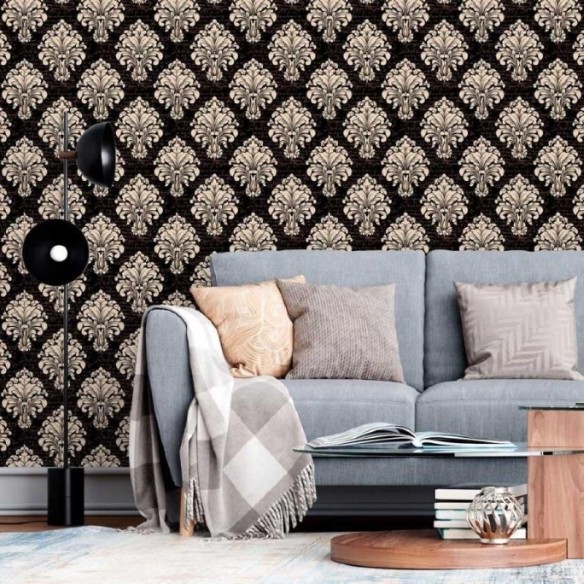 Papel de Parede Adesivo Arabescos Royal Baroque N013268