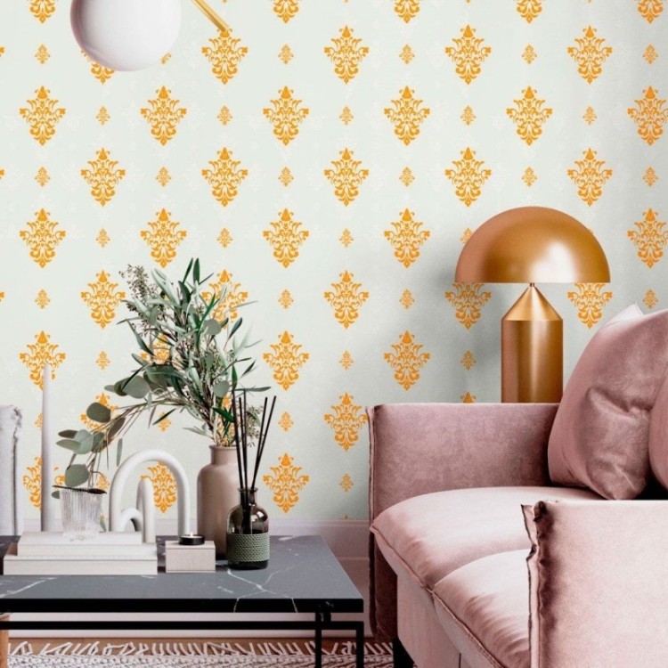Papel de Parede Adesivo Arabescos Royal Baroque...