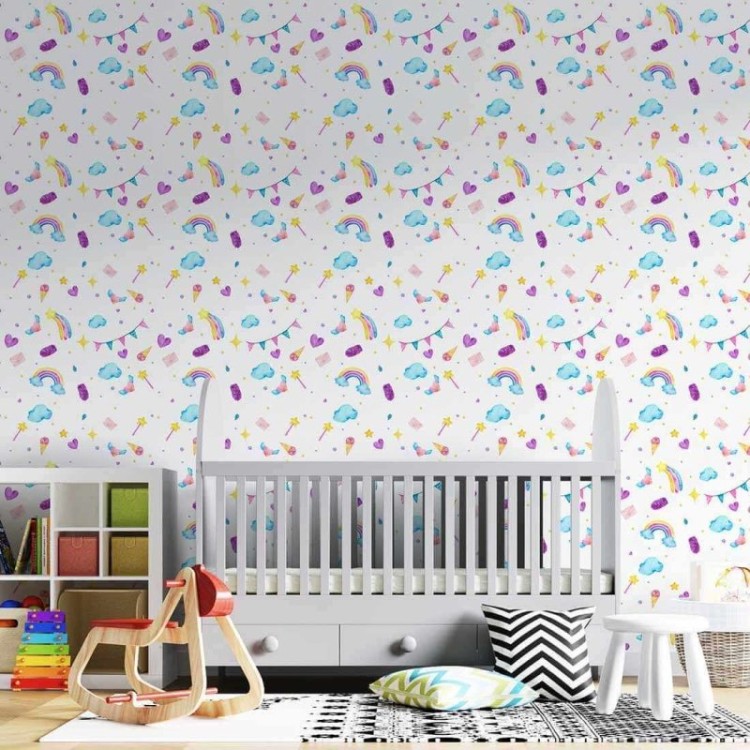 Papel de Parede Adesivo Arco Irís N1065