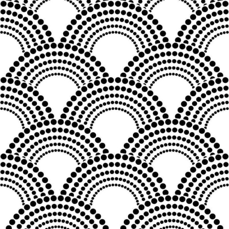 Papel de Parede Adesivo Arcos Pontilhismo N06210