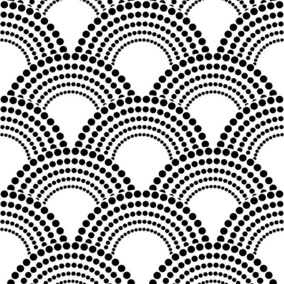 Papel de Parede Adesivo Arcos Pontilhismo N06210