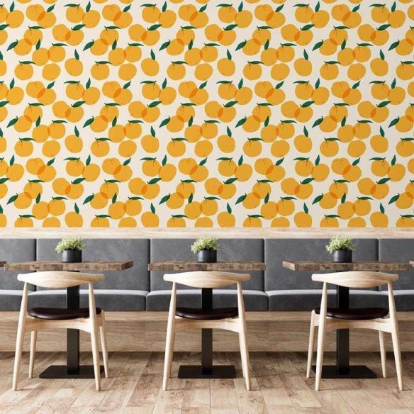 Papel de Parede Adesivo Artístico Laranjas N05097