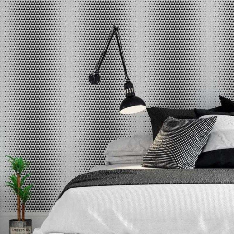 Papel de Parede Adesivo Artístico Triângulos...