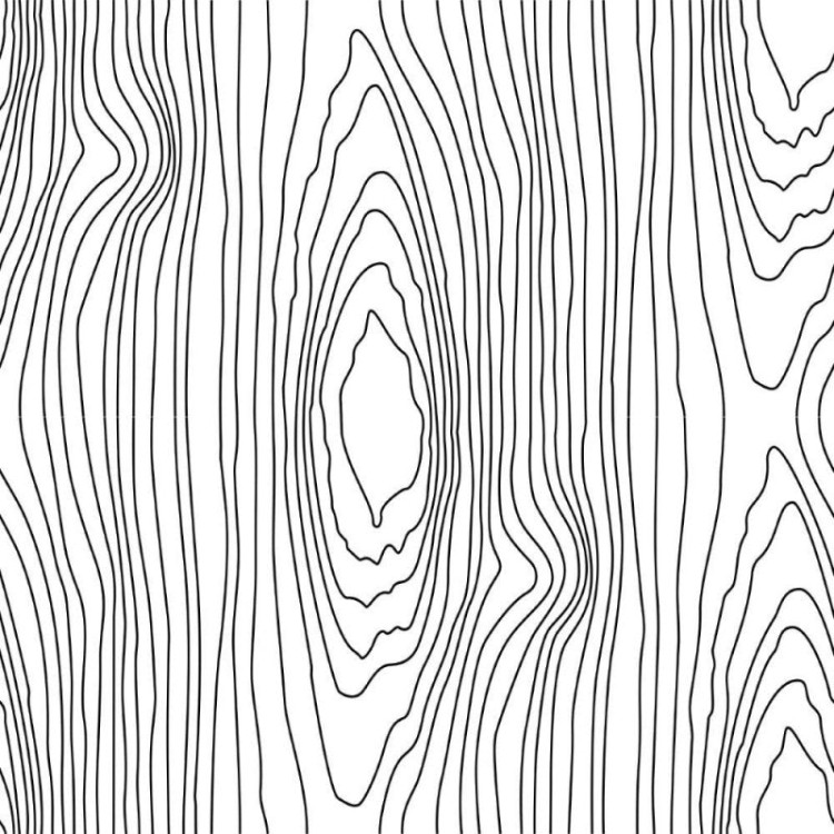 Papel de Parede Adesivo Árvore Linhas N012076