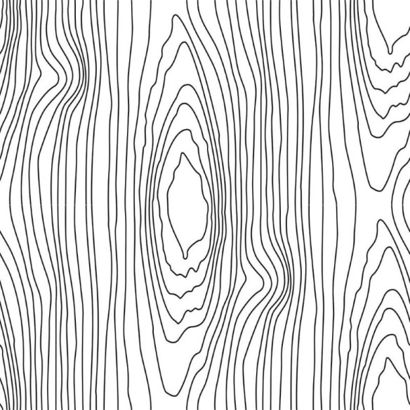 Papel de Parede Adesivo Árvore Linhas N012076