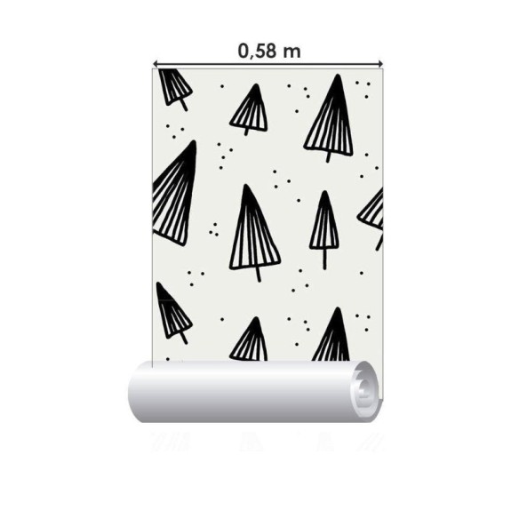 Papel de Parede Adesivo Árvores Inverno N014093