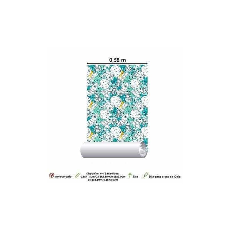 Papel de Parede Adesivo Astronauta Kids 2097658