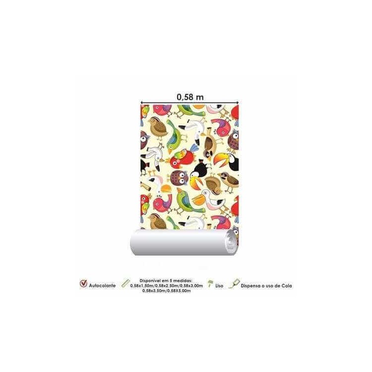 Papel de Parede Adesivo Aves 67741267