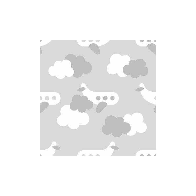 Papel de Parede Adesivo Avião Nuvens 331710222