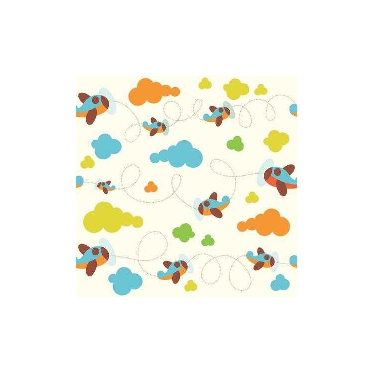 Papel de Parede Adesivo Avião Nuvens 86313967