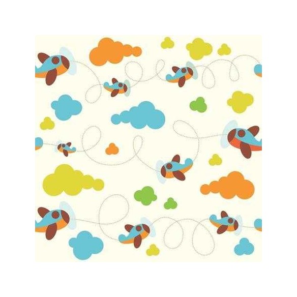 Papel de Parede Adesivo Avião Nuvens 86313967