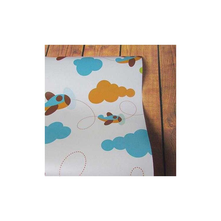 Papel de Parede Adesivo Avião Nuvens 86313967