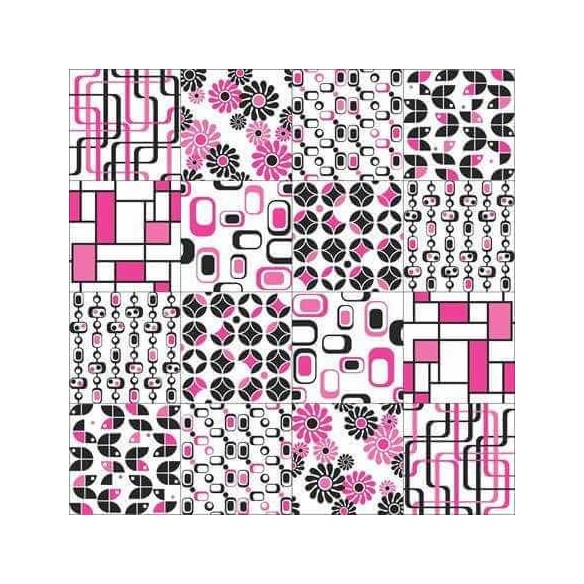 PAPEL DE PAREDE ADESIVO AZULEJO ABSTRATO 63120337