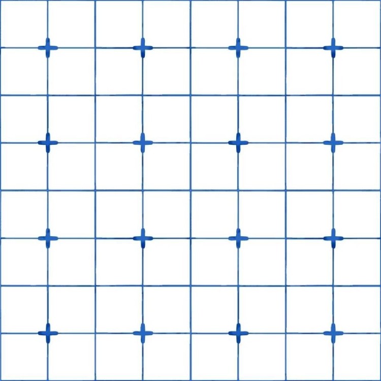 Papel de Parede Adesivo Azulejo Azul e Branco...