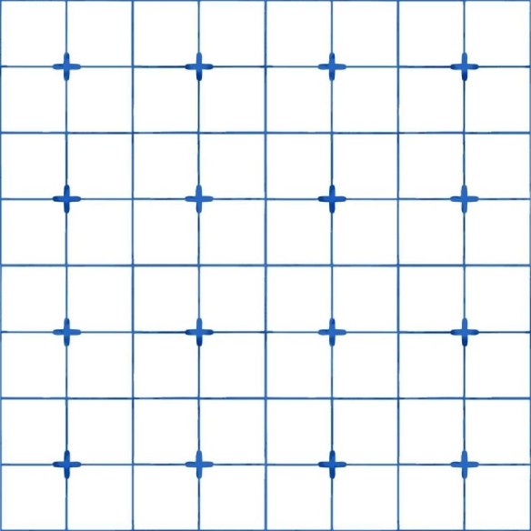 Papel de Parede Adesivo Azulejo Azul e Branco N05219