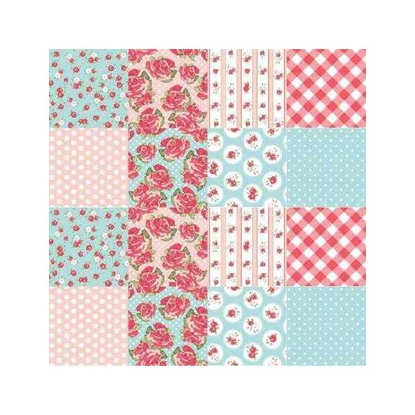 PAPEL DE PAREDE ADESIVO AZULEJO FLORAL AZUL E ROSA 113002105