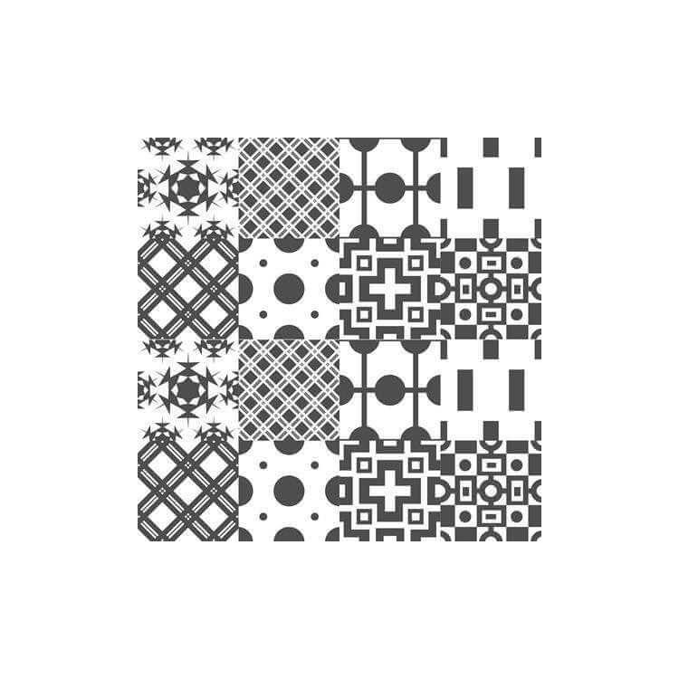 PAPEL DE PAREDE ADESIVO AZULEJO GEOMÉTRICO...