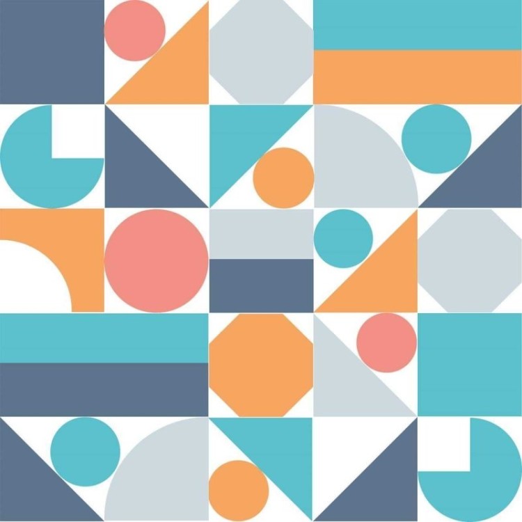 Papel de Parede Adesivo Azulejo Geométrico N06193