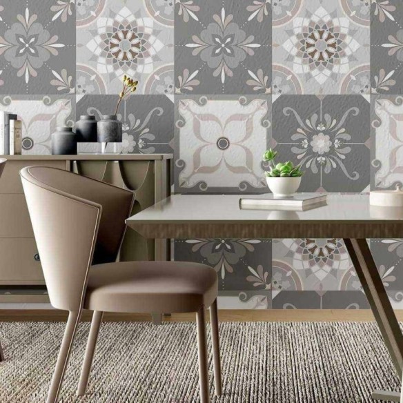 Papel de Parede Adesivo Azulejo Mosaico N02097