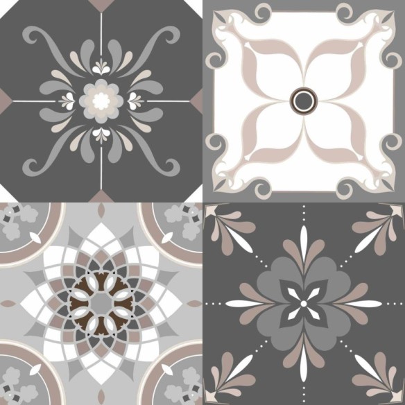 Papel de Parede Adesivo Azulejo Mosaico N02097