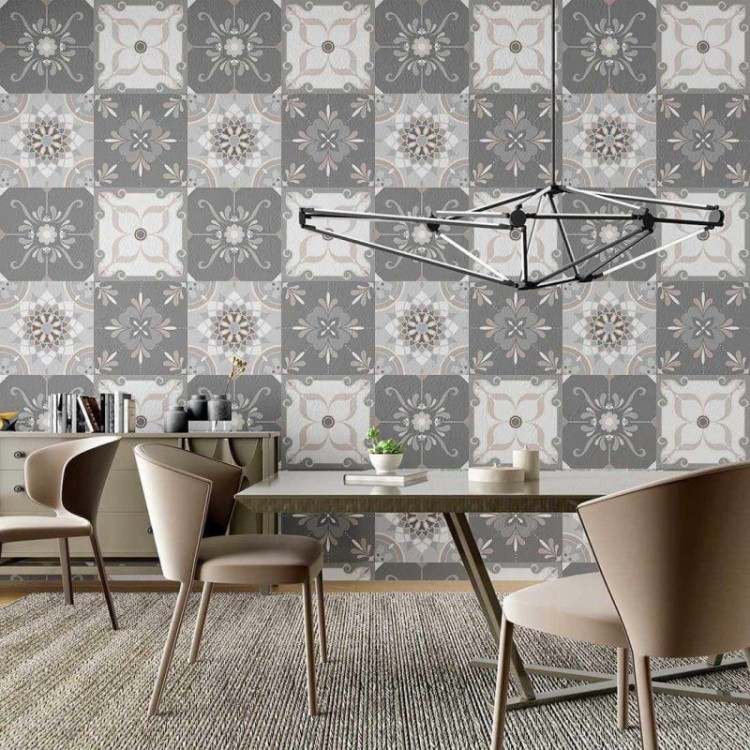 Papel de Parede Adesivo Azulejo Mosaico N02097