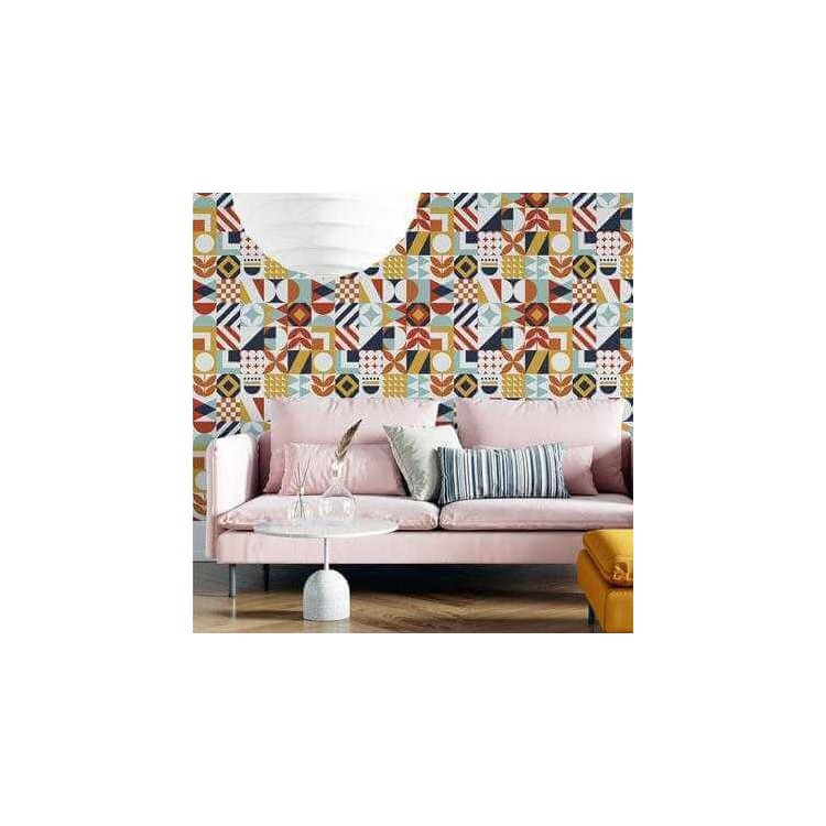 Papel de Parede Adesivo Azulejo N1901642