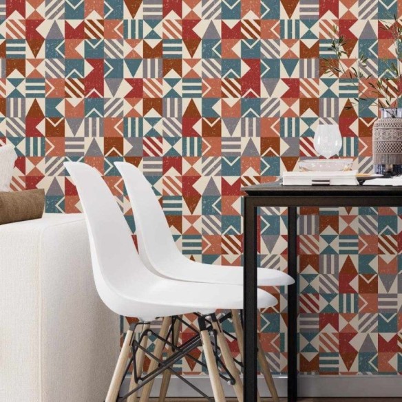 Papel de Parede Adesivo Azulejo N386